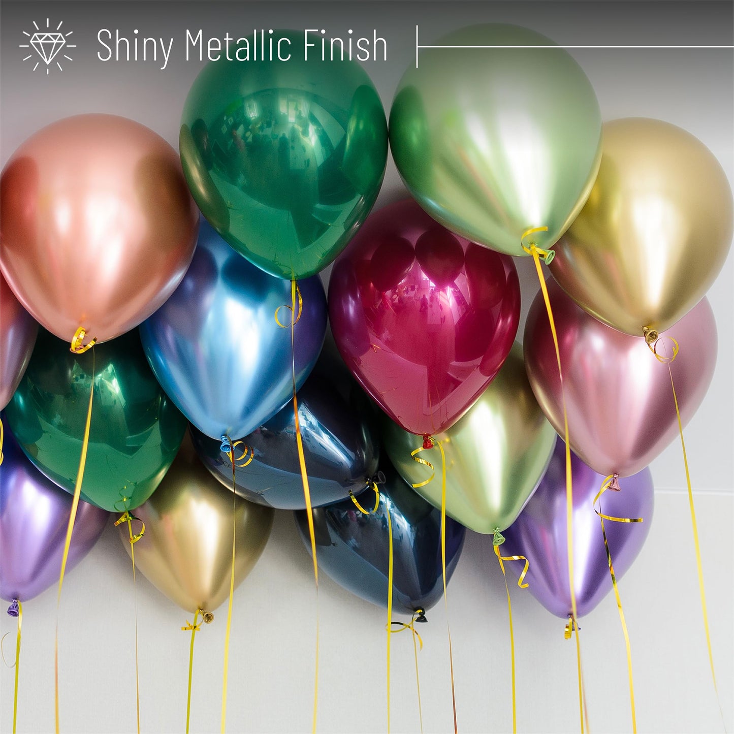 Mr. Pen- Metallic Balloons, 12 Inch, 54 Pack, 9 Colors
