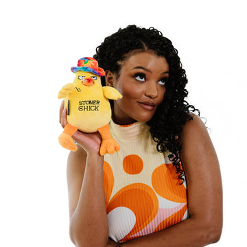 Punchkins Chicken Plushie - Stoner Chick Sassy Chicken Plush, Gift for Smokers, Silly Plush Toy for Gifting