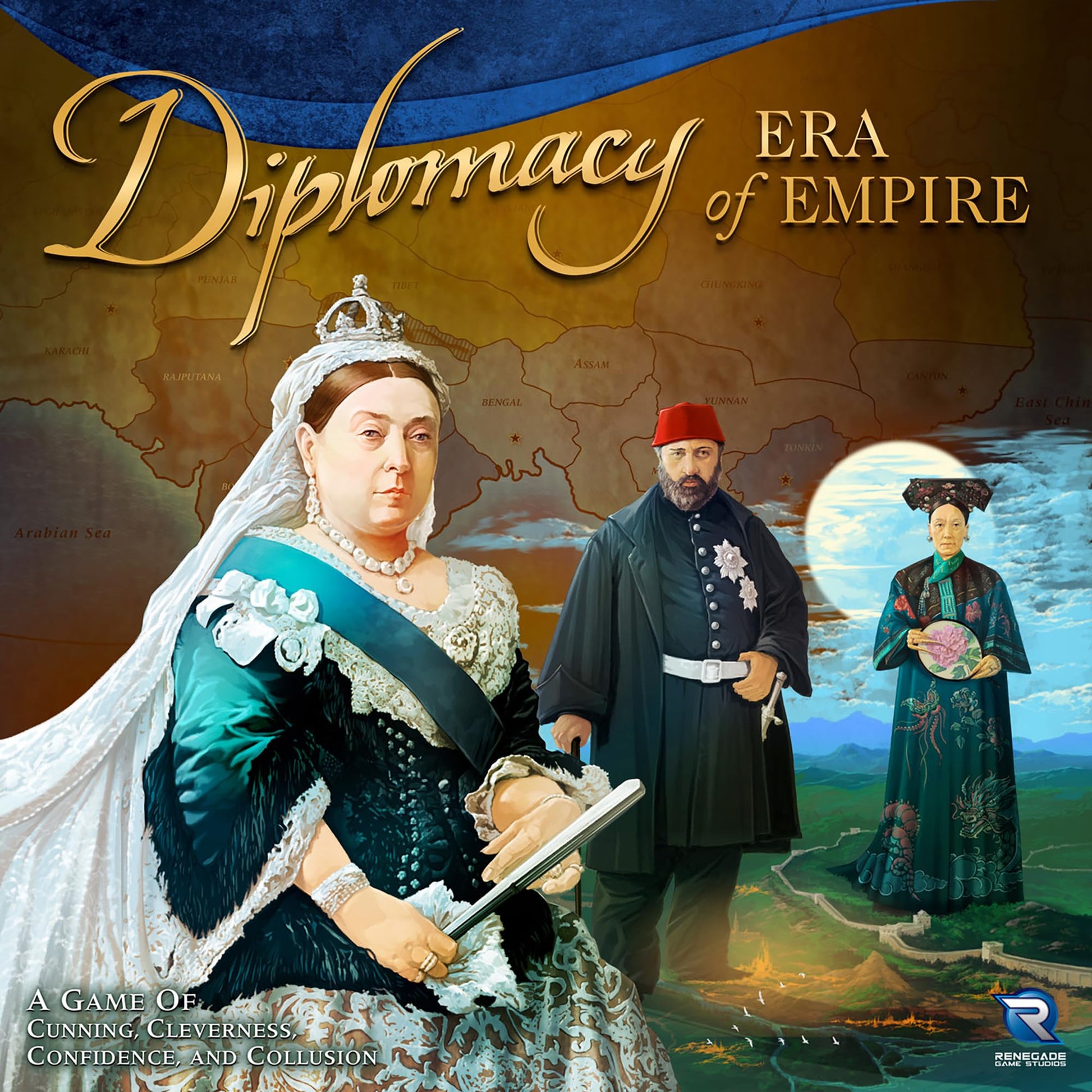 Renegade Game Studios Diplomacy: Era of Empire Strategy Board Game, Ottoman Empire Negotiation Game for 2-7 Players