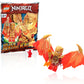 LEGO NINJAGO Crystalized Minifigure - Kai (Golden Dragon) with Wings and Gold Fire Sword