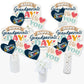 Big Dot of Happiness Grandparents Day Celebration Centerpiece Sticks, 15-Piece Table Decoration Set, Multi-Size Table Toppers with Display Sticks