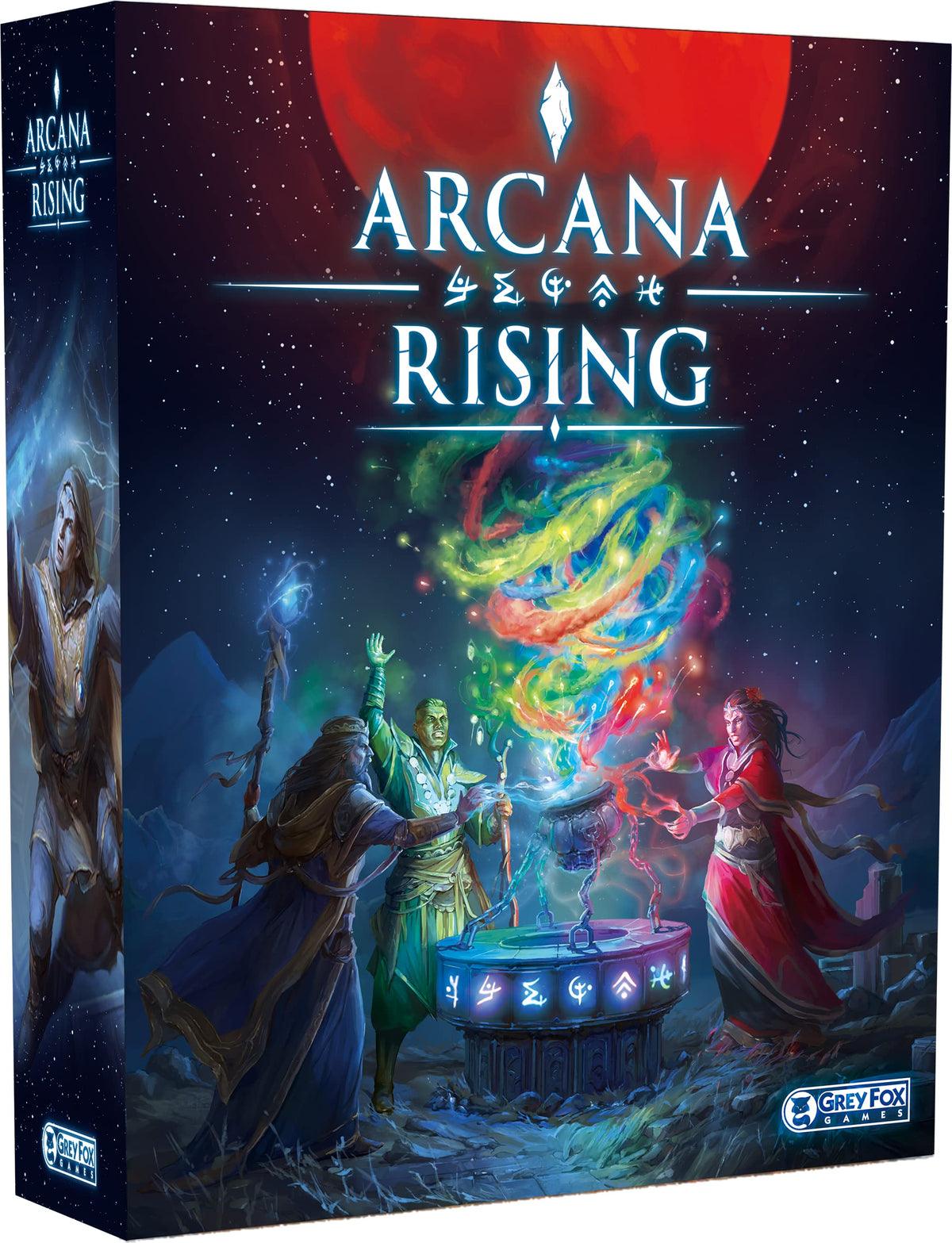 Grey Fox Games Arcana Rising Board Game | Wizardry themed Card Game | 1-6 Players | 20-60 Minutes
