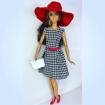 Eledoll Clothes Deluxe Fashion Pack Tea TIME Black & RED Classic Set for 11.5” Doll #4