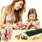 Sheliky Pipe Cleaner Flower Kit 400Pcs Pipe Cleaners Craft Bulk Chenille Stems for Flower Making DIY Bouquets Party Decor with Floral Wires, Gardening