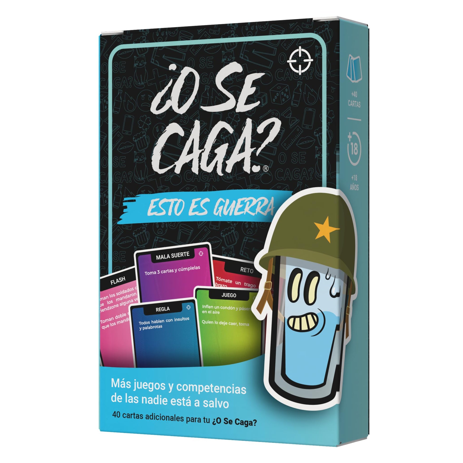 ¿O Se Caga? - Expansión Esto ES Guerra | Paquete de expansión con 40 cartas adicionales para el Juego Base (Expansión: Esto ES Guerra)