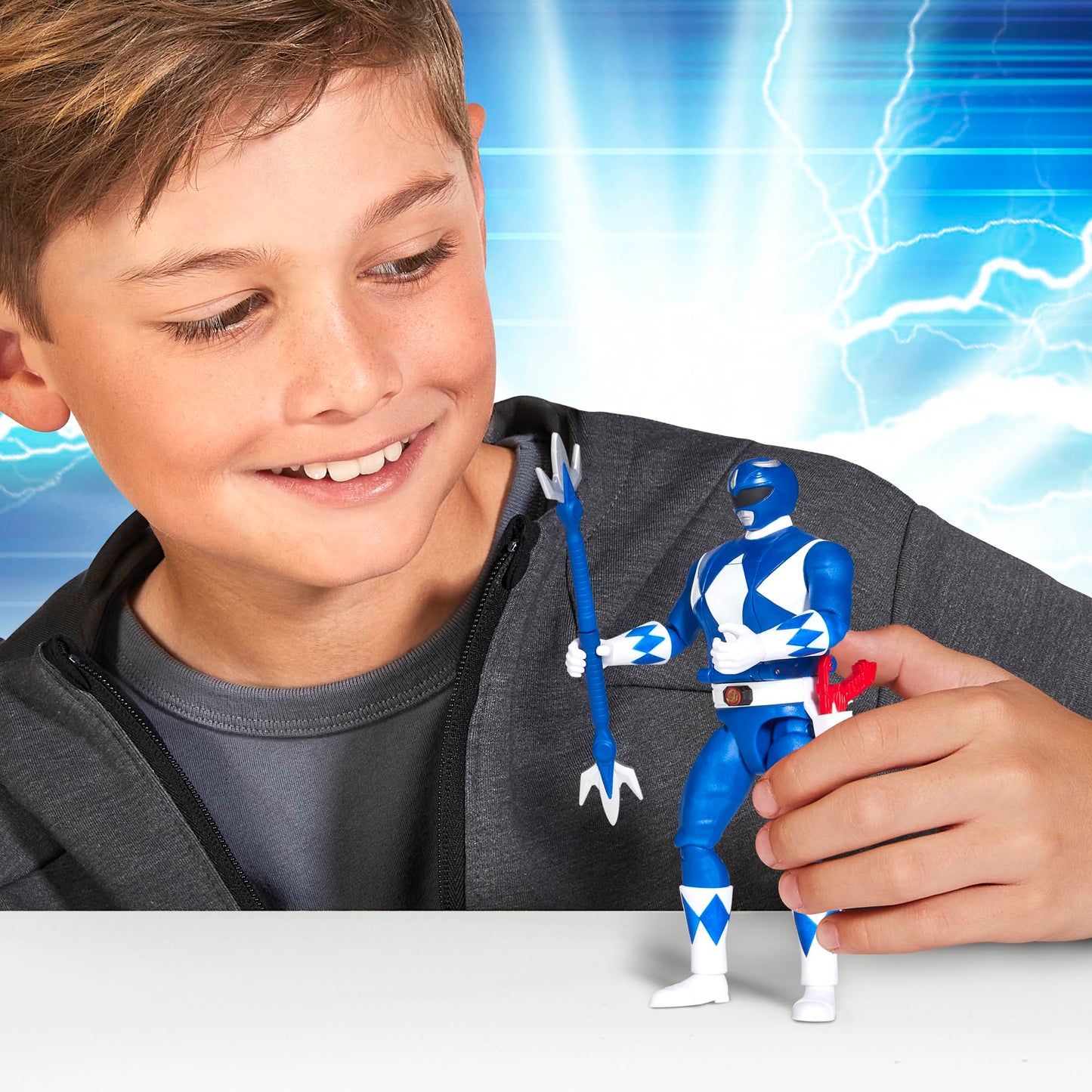 Power Rangers Re-Ignition 6 Inch Action Figure Auto Morphin - Blue Ranger