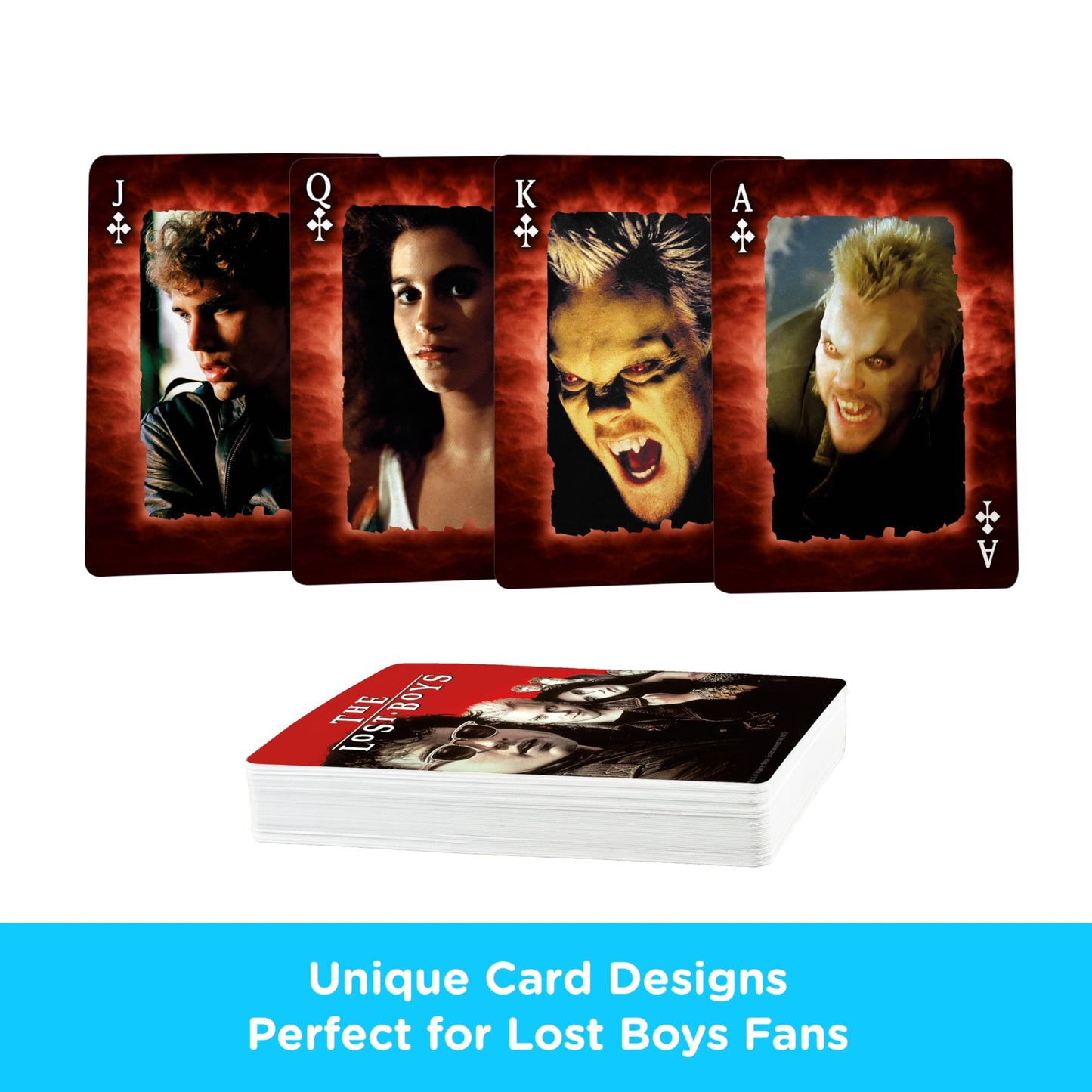Aquarius The Lost Boys Playing Cards Standard Deck, Vampire Horror Movie Card Game Collectible Gift for Teens and Adults