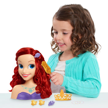 Disney Princess Ariel Styling Head, 14-pieces, Pretend Play