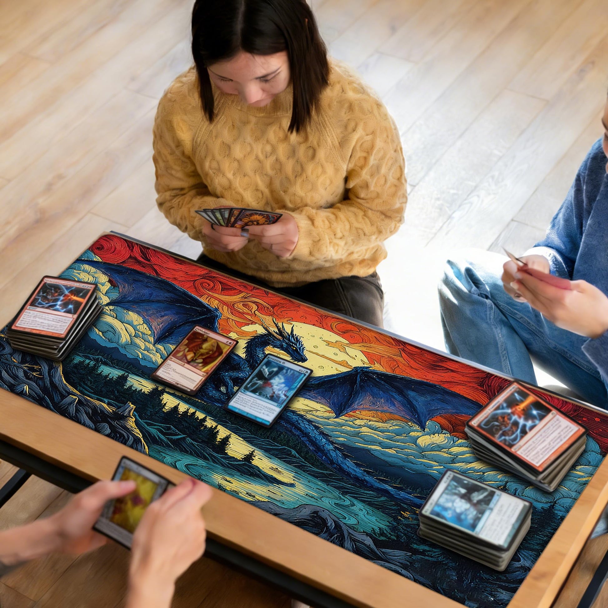 MTG Playmat TCG Card Game Mat Magic The Gathering Play Mat 24x14 Inch