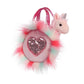 Aurora® Fashionable Fancy Pals™ Sparkle Heart Pink™ Llamacorn Stuffed Animal - Plush with Stylish Purse for Dress Up Fun - Perfect for Kids 3+ Years