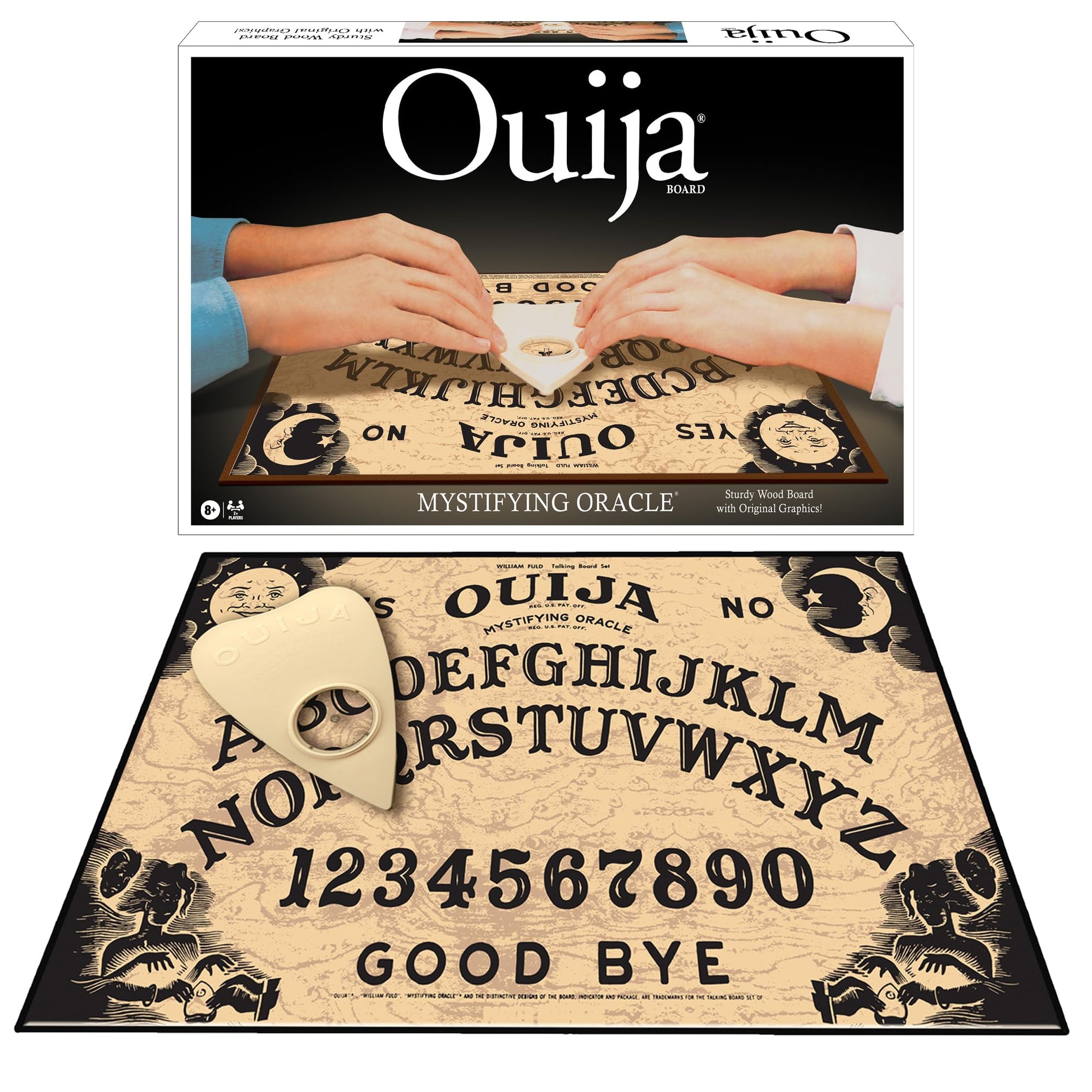 Classic Ouija Board Game with 1990s Artwork by Winning Moves Games USA