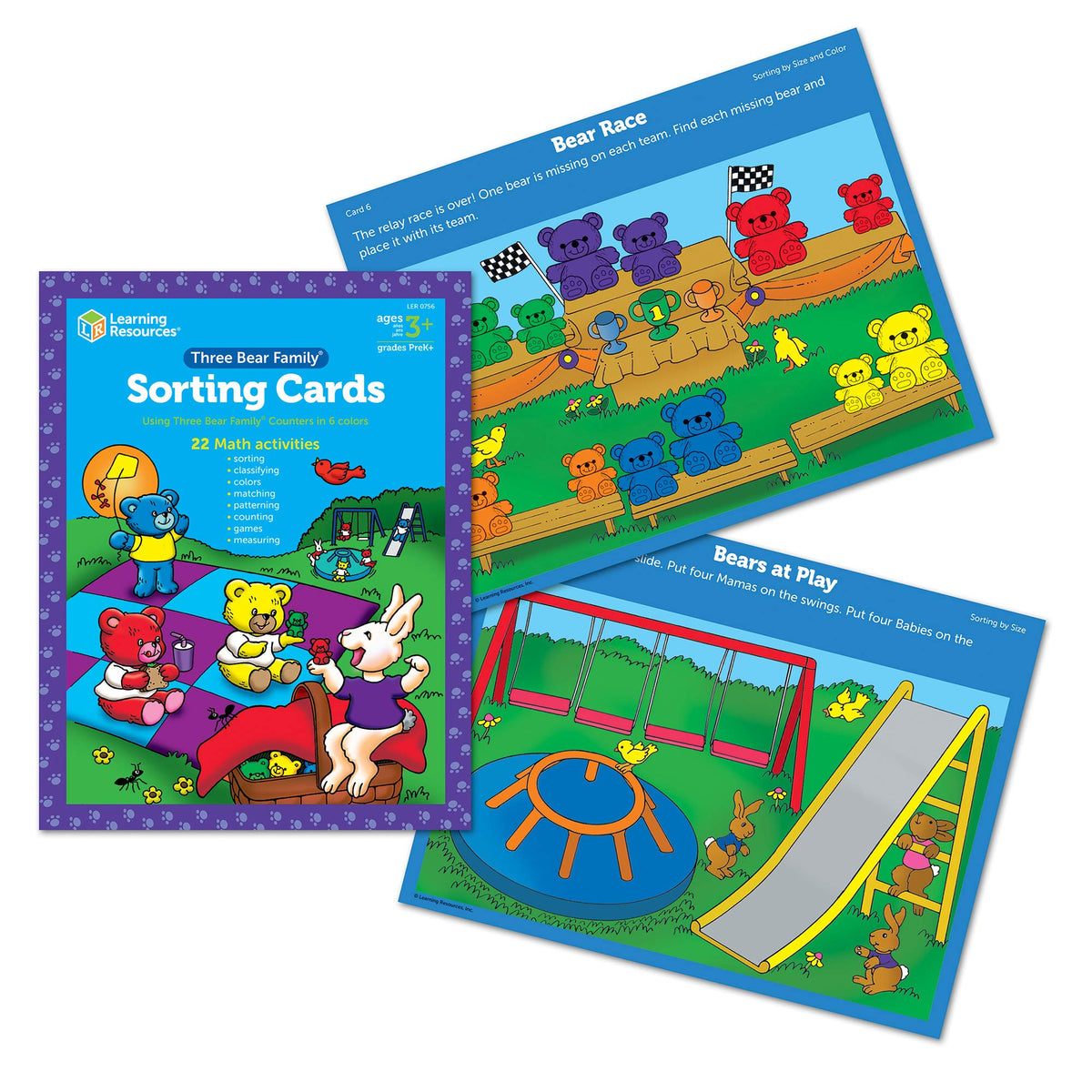 Learning Resources Three Bear Family Sort, Pattern & Play Activity Set