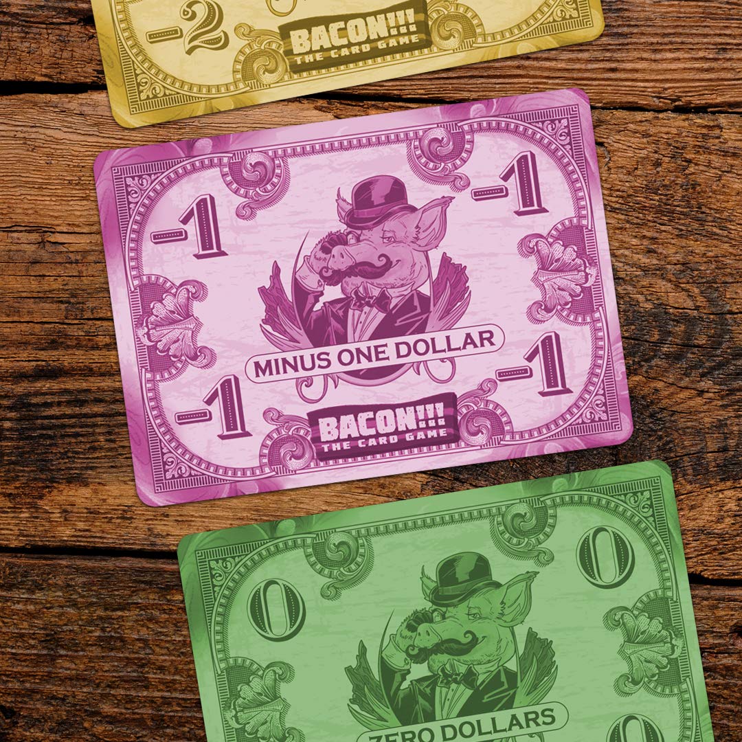 Th3rd World Studios Bacon!!! The Card Game - an Easy Family-Friendly Party Game for Adults, Teens, and Kids (2-4 Players)