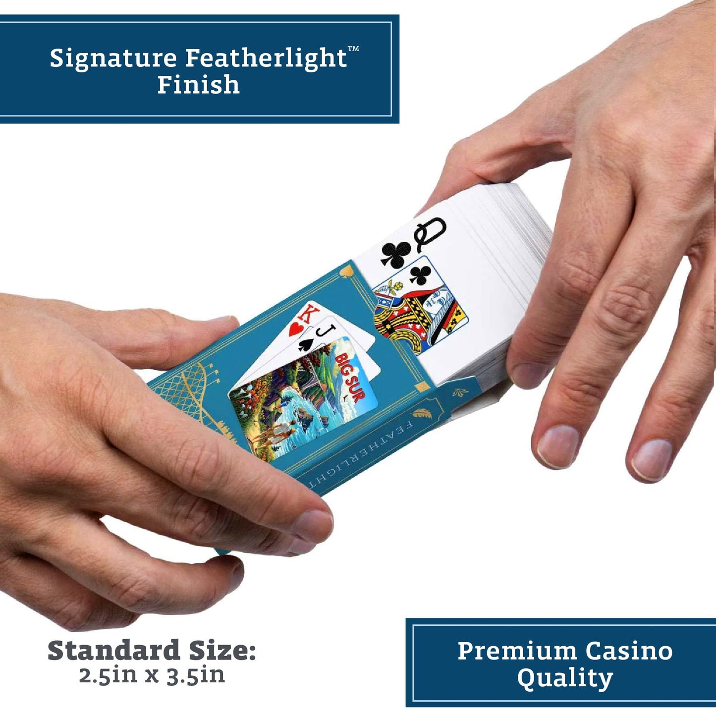 Boardwalk Puzzles Premium Featherlight Unique Playing Cards, Fun Themed Deck for Home and Travel | Big Sur