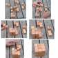 TOWO Large Wooden Soma Cube Puzzle, IQ Logic Brain Teaser Toy