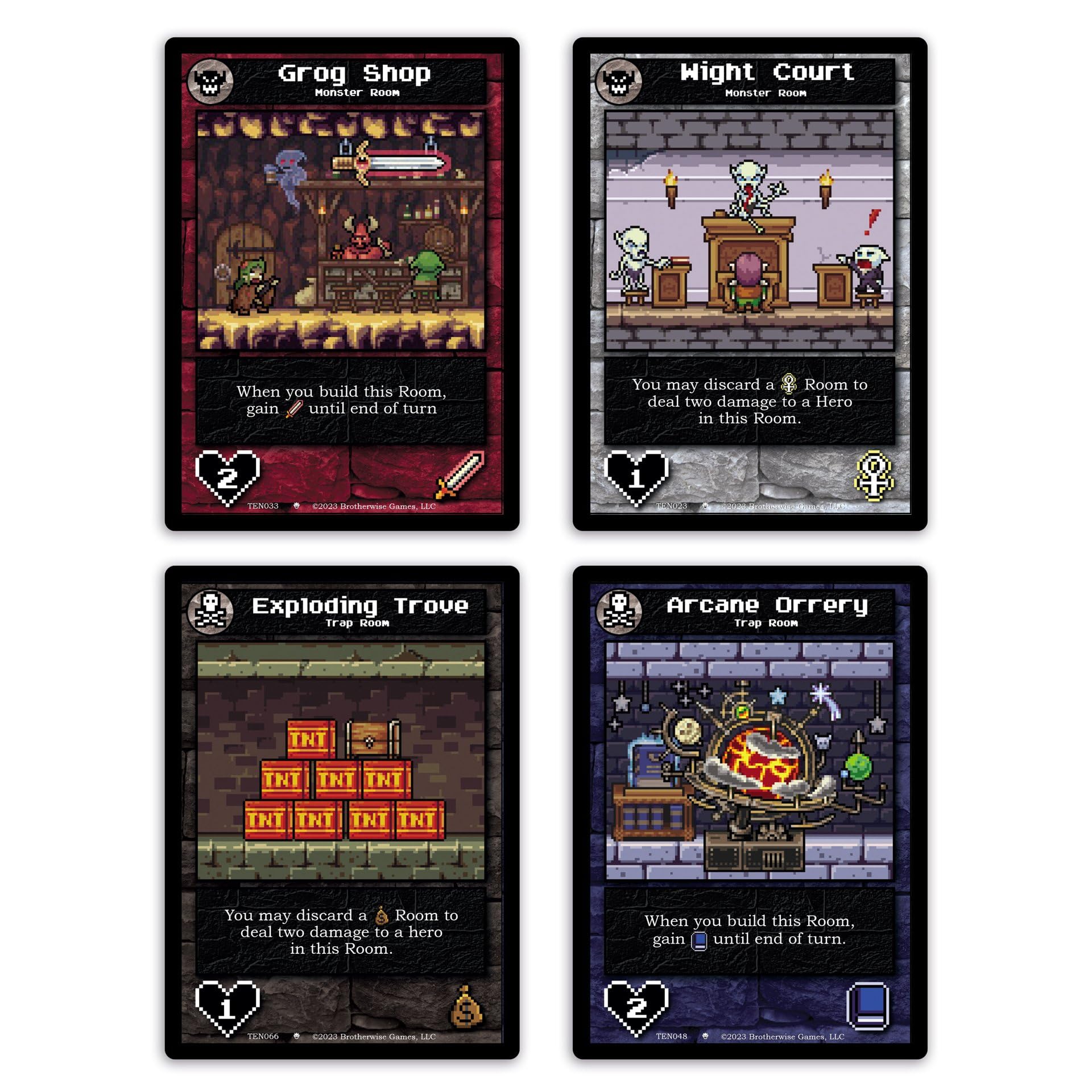 Boss Monster 10th Anniversary Edition by Brotherwise Games | 30 Min Playing Time | 2-4 Players | Ages 13+ | Building Card Game with New Rooms, Bosses