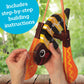 MindWare Make Your Own Bumble Bee Wind Spinner Wood Craft Kit - Build & Decorate for Ages 8 & Up