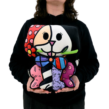 Britto Dog 11" Plush - Colorful and Huggable Decor for Home, Bed, Office - Cute and Ultra Soft Stuffed Large Cushion - Ideal Gift for Any Occasion