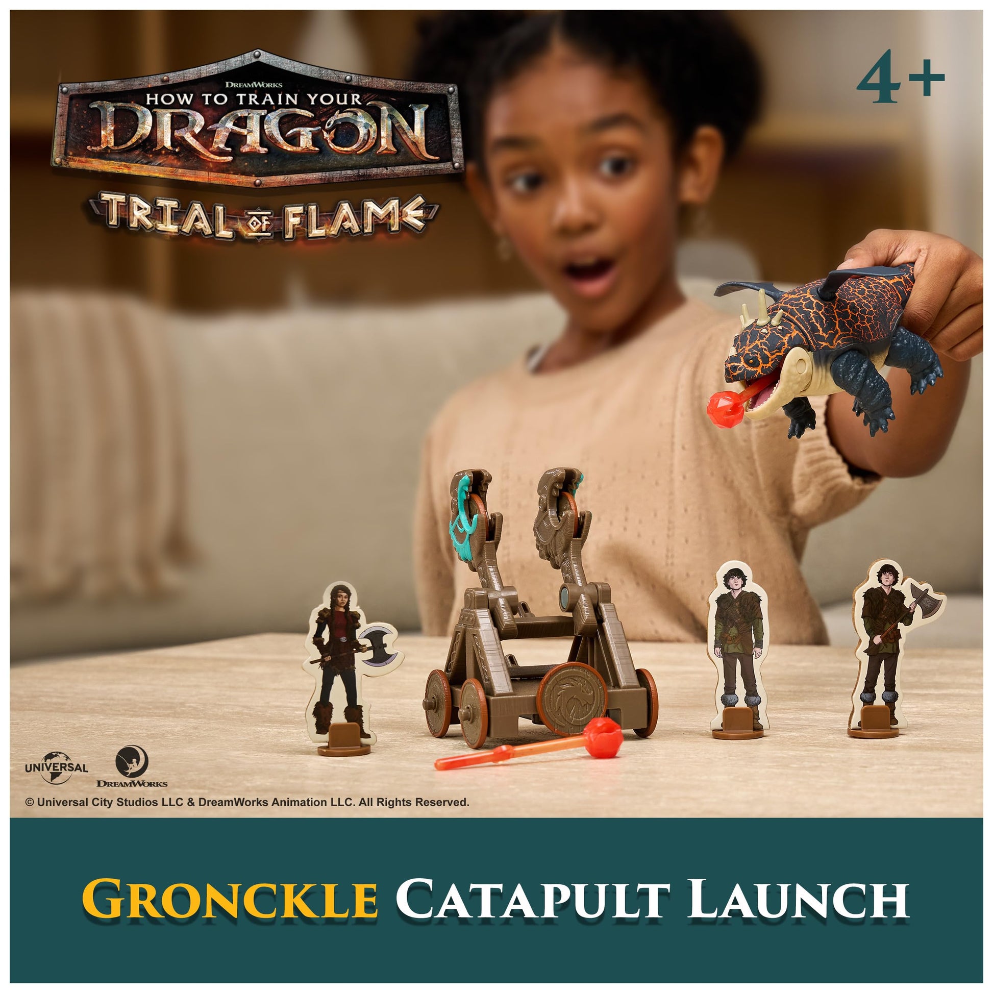 DreamWorks Dragons Blazing Battles Catapult Blast Toy Figure Playset