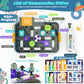 Science Kits for Kids Age 5-7 8-12, STEM Educational Learning Toys with 58 Circuit Parts, Over 520 Projects, Travel Sensory Table Fidget Toy for Boys