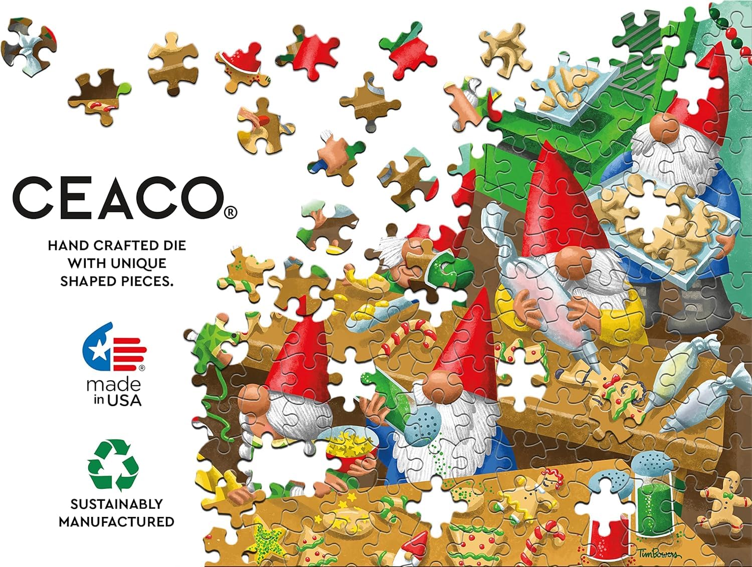 Ceaco - Holiday - Gnomes Get Baking - 300 Piece Jigsaw Puzzle