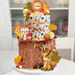 Jungle Safari Animal Cake Topper with Lion Giraffe Monkey Elephant Zebra for Wild Animals Themed Birthday Baby Shower Party Supplies (STYLE 1)