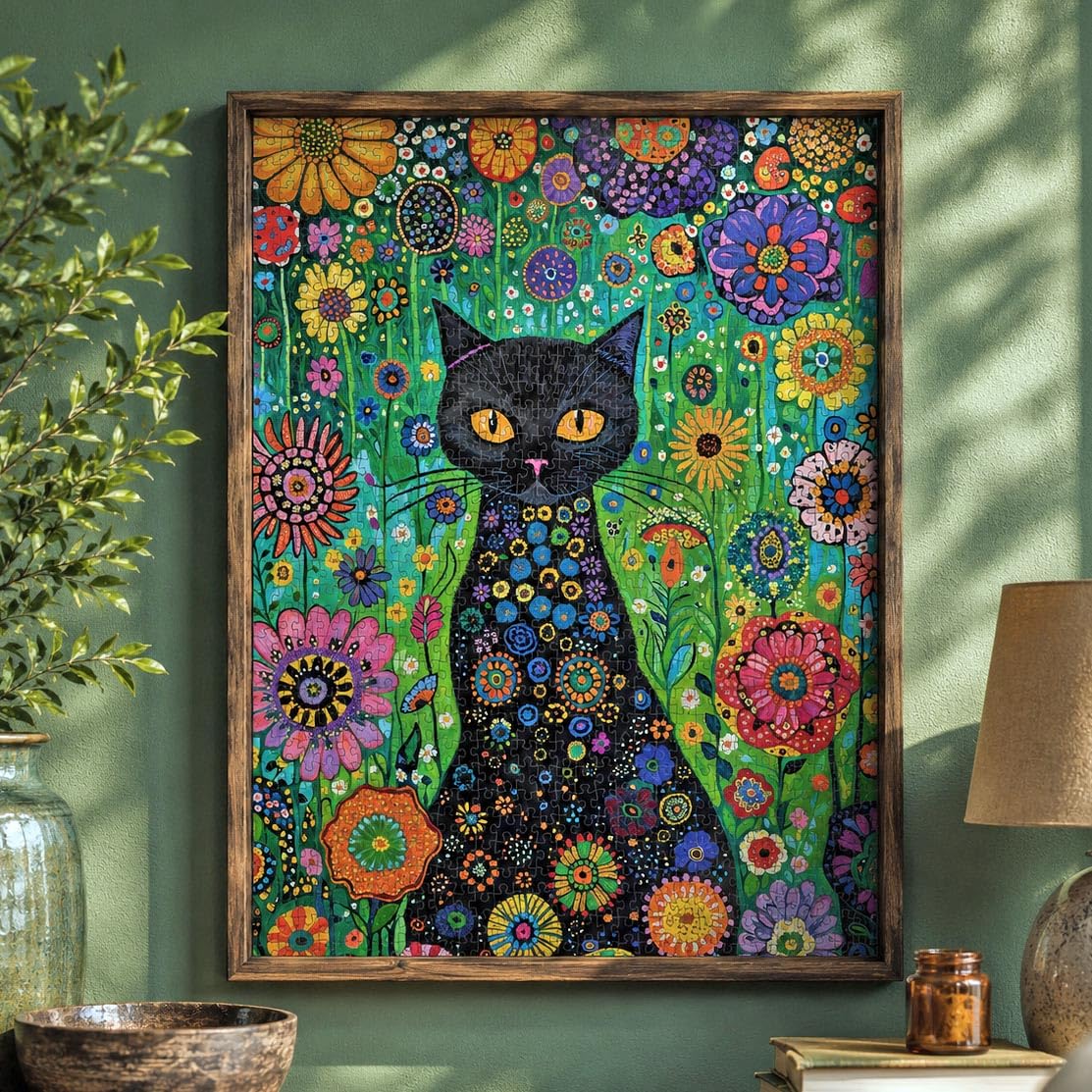 Cross & Glory | Jigsaw Puzzles for Adults | Petals and The Midnight Cat