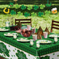 St. Patrick's Day Party Supplies Tableware Set Irish Themed Tableware with Lucky Shamrock Paper Plates Napkins Cups Tablecloth Banner for St