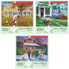 Bits and Pieces 200 Piece Puzzles for Adults - John Sloane 3-Pack - 200 Extra Large Pieces 15" x 19" Jigsaw Puzzles, Rustic Country Americana, No 2