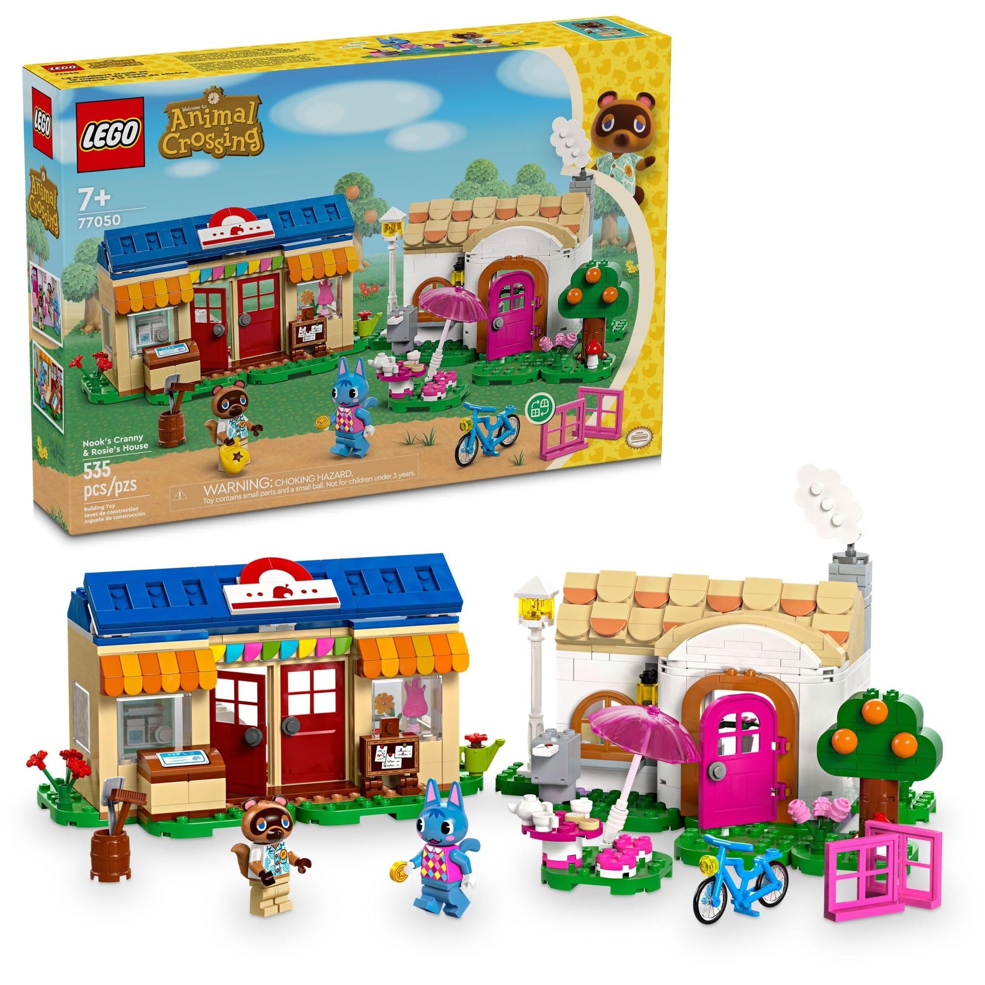 LEGO Animal Crossing Nook’s Cranny & Rosie's House, Buildable Video Game Toy for Kids, Includes 2 Animal Crossing Toy Figures, Birthday Gift Idea