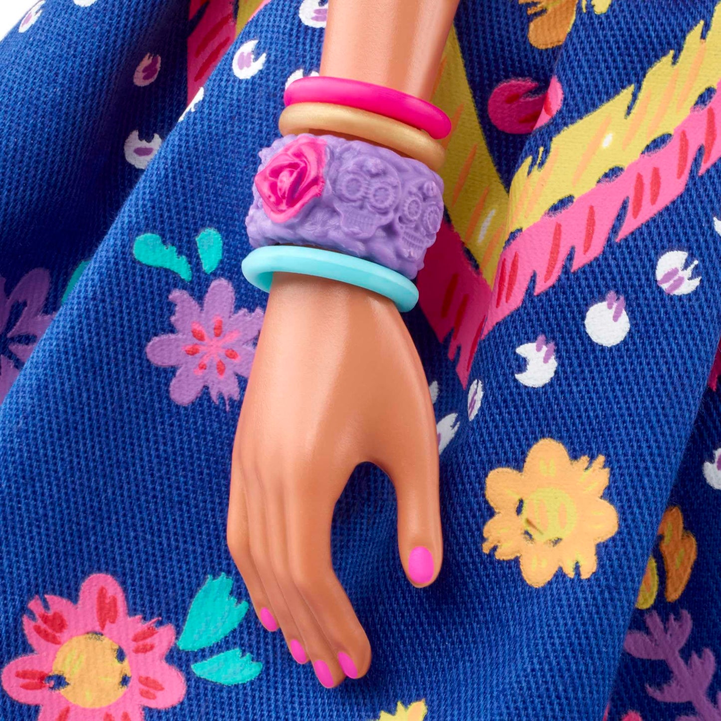 Barbie Signature Doll, 2022 Dia De Muertos Collectible, Traditional Ruffled Dress with Flower Crown & Calavera Face Paint