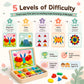 248 Pcs Wooden Magnetic Pattern Block Set with Cards, Pen & Storage Bag, Montessori STEM Tangram Puzzle Toys for Toddlers 4 5 6 7 8, Educational Brain
