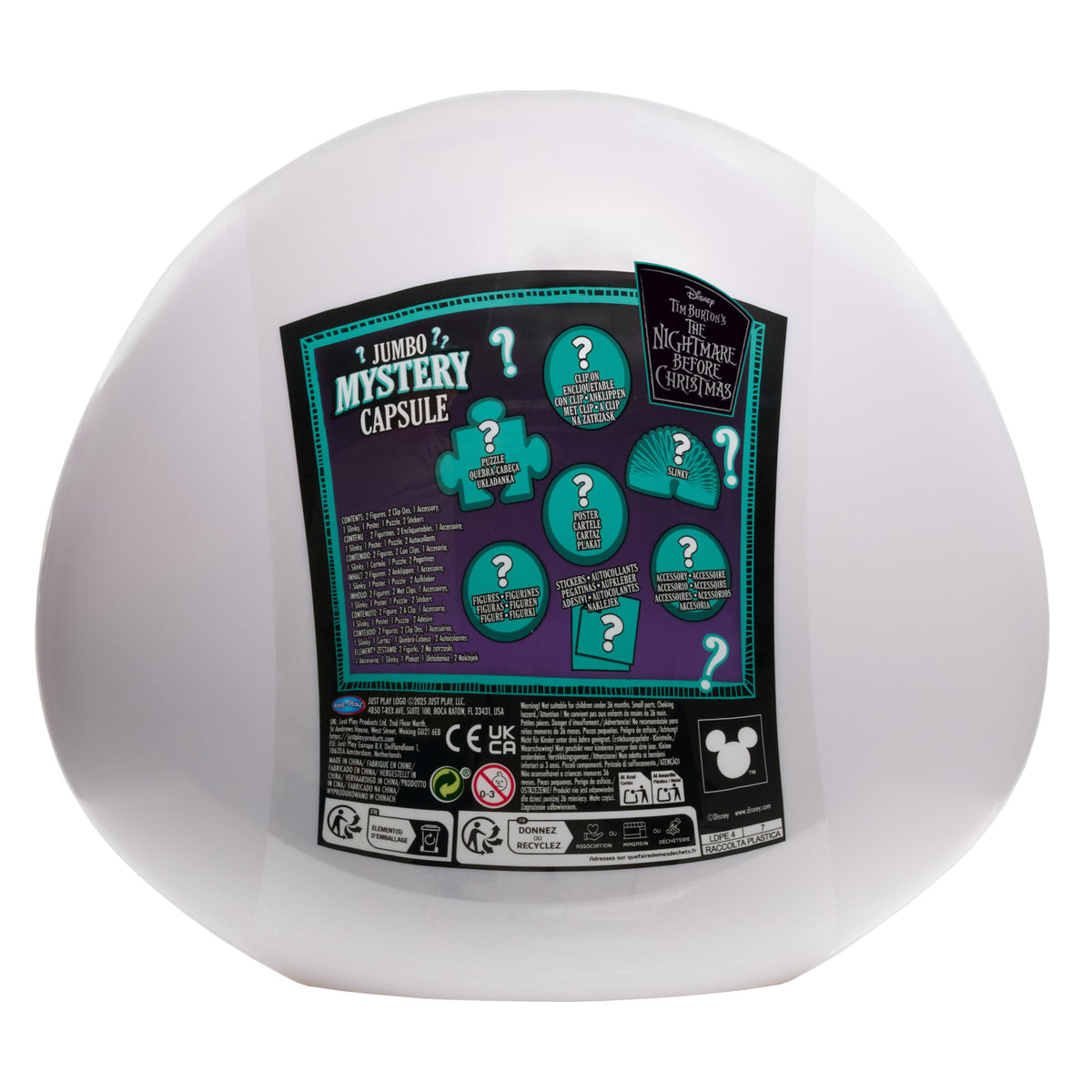 Disney Tim Burton's The Nightmare Before Christmas Jumbo Mystery Capsule