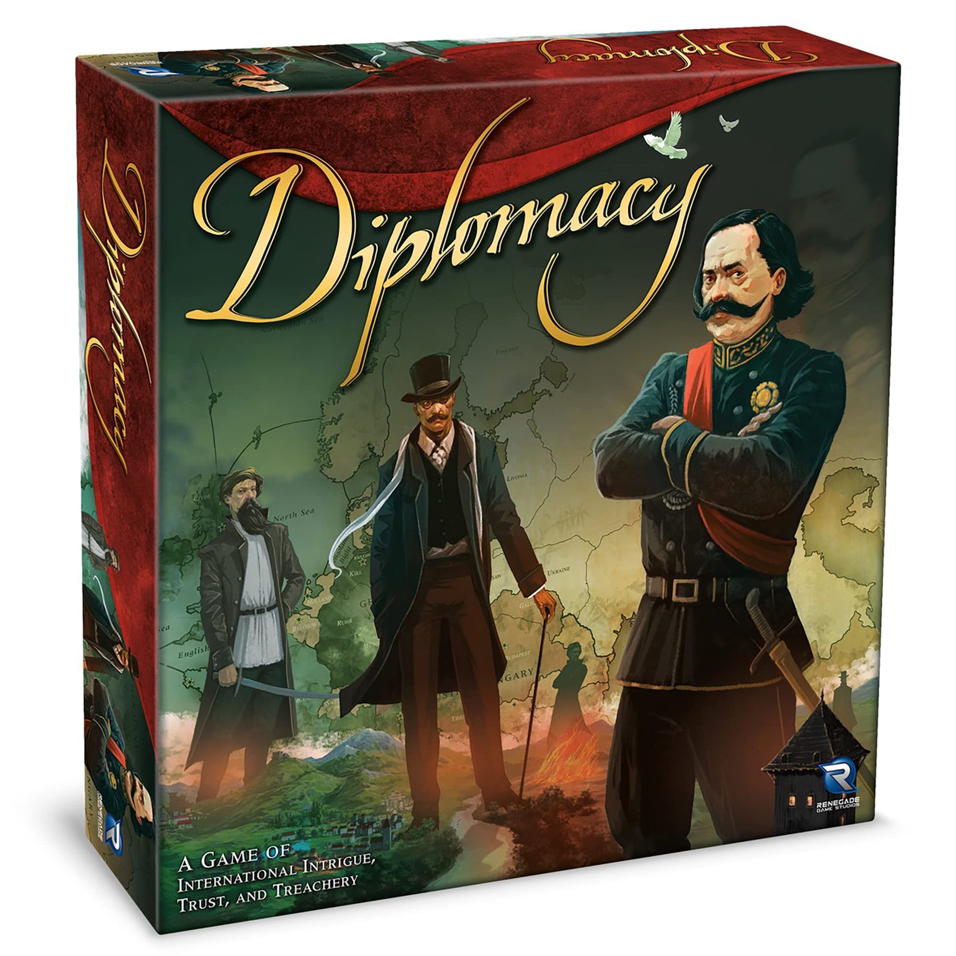 Renegade Game Studios Diplomacy Board Game by Renegade - Strategy Game of Alliances & Betrayal, European Negotiation Game Ages 12+, 2-7 Players