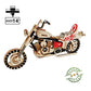 3D Wooden Puzzle,Motorcycle Model,Age 15+ Assembly Home Decors Adult Craft Kits, DIY Brain Teaser Projects/Challenge for Adults (98Piece/Set)