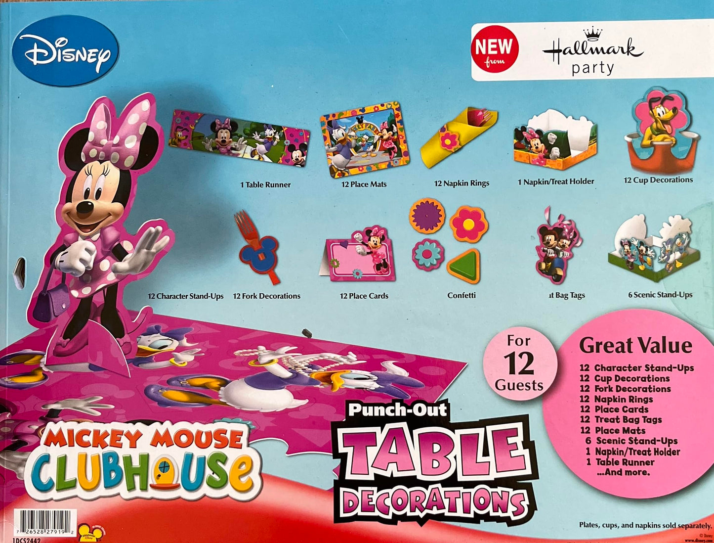 Hallmark Minnie's Clubhouse Punch Out Table