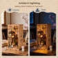 DIY Book Nook Kit with LED Lights | 3D Puzzles for Adults & Teens, Miniatures and Model Building Kits for Bookshelf Decor, Relaxing & Creative Gift