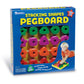 Learning Resources Stacking Shapes Pegboard, Toddler Activity,Fine Motor Toy, Gifts for Boys and Girls, 27 Piece Set, Ages 2+