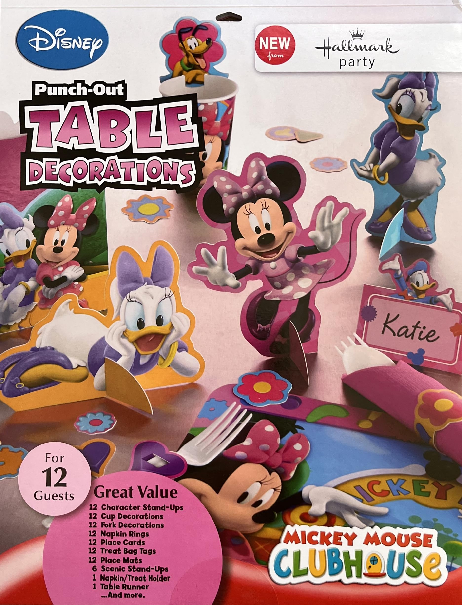 Hallmark Minnie's Clubhouse Punch Out Table