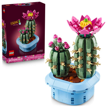LEGO Botanicals Flowering Cactus Building Toy - Crafting Kit for Girls & Boys, Ages 9+ - Gift for Birthdays - Cactus Room Decor for Display