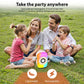 Kids Karaoke Machine, Bluetooth Mini Portable Karaoke Machine, with 2 Wireless Microphone and Speaker, Toys for All Smartphones, Birthday, Family