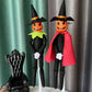 Feetcant 14Inch Halloween Pumpkin Elf Plush, Handmade with Hat and Cape
