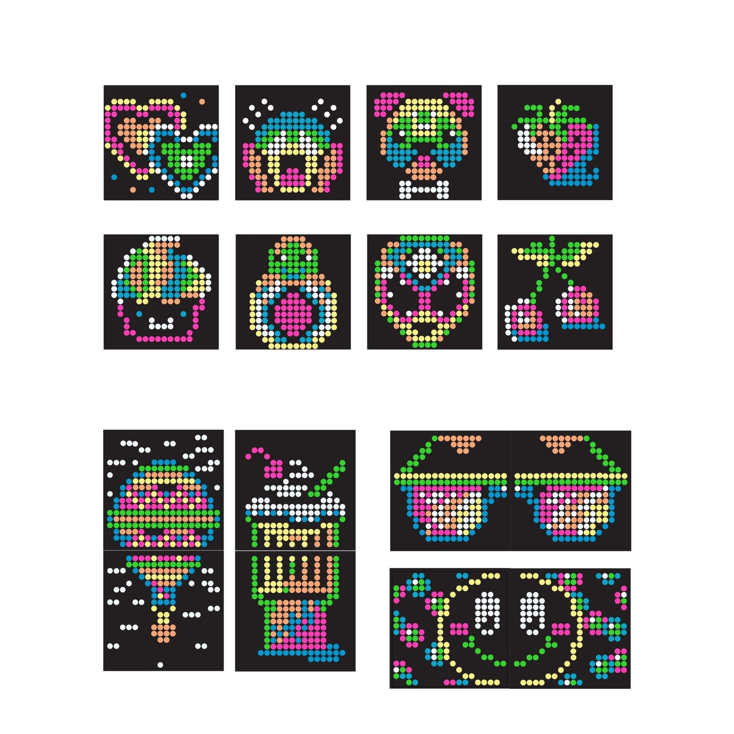 Lite Brite Mini-X Connect 2 Pack - Create Light Art with Pegs, Creative Art Stem Toy for Girls, Boys, Unisex, Toddler, Ages 4+, Holiday, Birthday