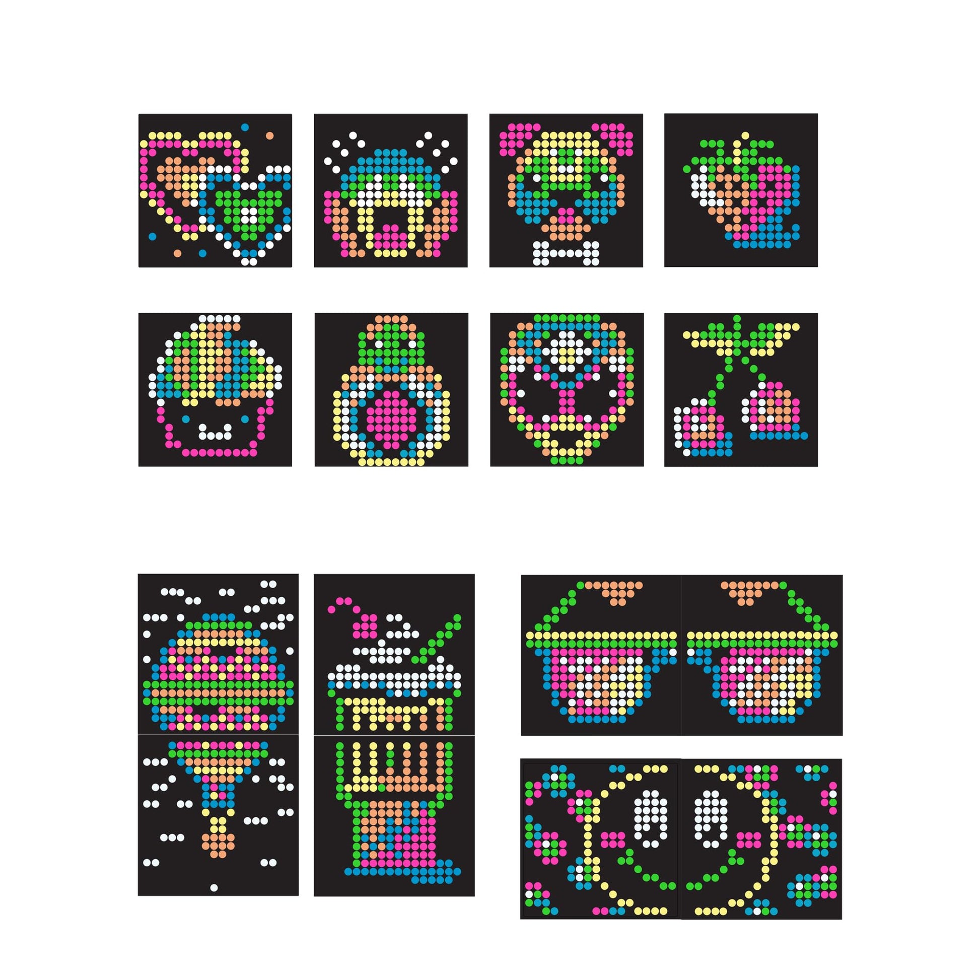 Lite Brite Mini-X Connect 2 Pack - Create Light Art with Pegs, Creative Art Stem Toy for Girls, Boys, Unisex, Toddler, Ages 4+, Holiday, Birthday