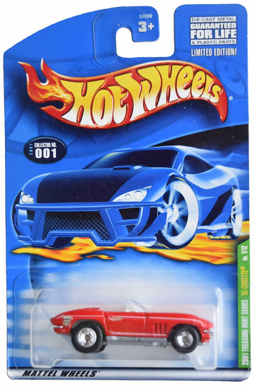 Hot Wheels '65 Corvette, 2001 Treasure Hunt Series 1/12 [red]