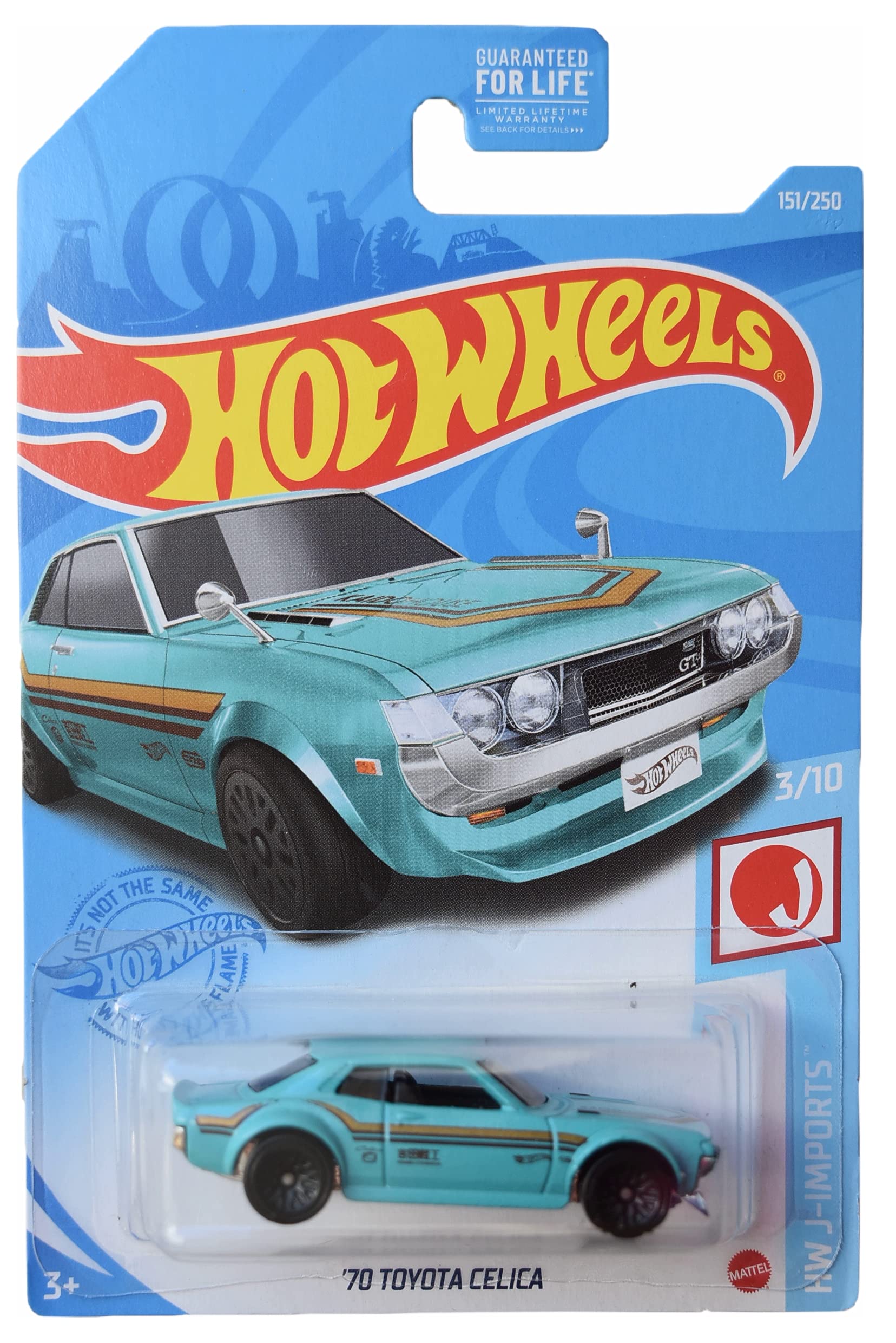 Hot Wheels '70 Toyota Celica, [Teal] 151/250 J-Imports 3/10