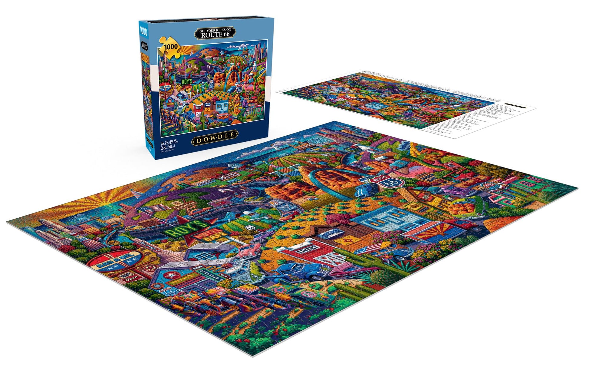 Buffalo Games - Eric Dowdle Get Your Kicks on Route 66-1000 Piece Puzzle