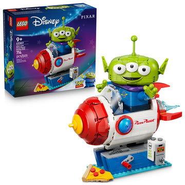 LEGO Disney and Pixar Toy Story Alien with Pizza Planet Rocket Ride - Building Toy for Girls & Boys, Ages 9+ - Disney Gift Idea - Kids Bedroom Decor