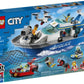 LEGO City Police Patrol Boat 60277 Building Kit; Cool Police Toy for Kids, New 2021 (276 Pieces)
