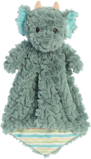 Aurora® Snuggly Magical Dragon Jaxon Luvster Baby Stuffed Animal - Soft & Cuddly Toy - Comforting Companion - Green 14 Inches
